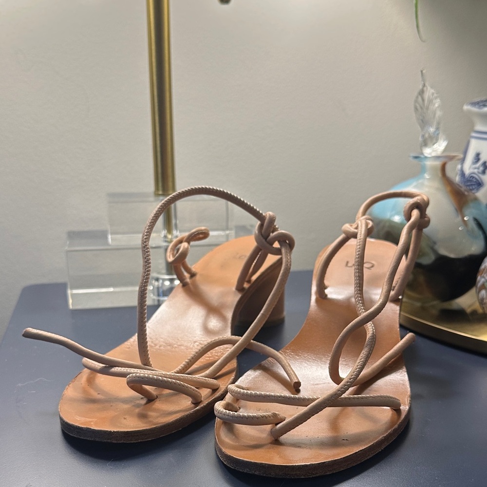 LOQ Nude Strappy Sandals